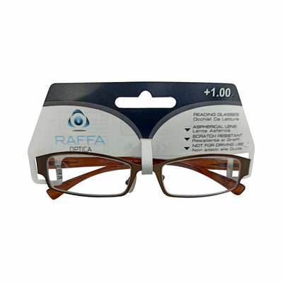 Raffa Rg Matt Silver Frame- Black Temples (Ra-Noja 1.00)