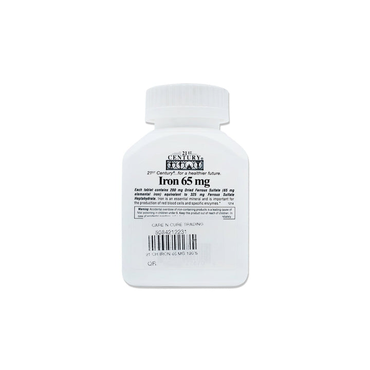21st Century Iron 65mg, 120 Tablets