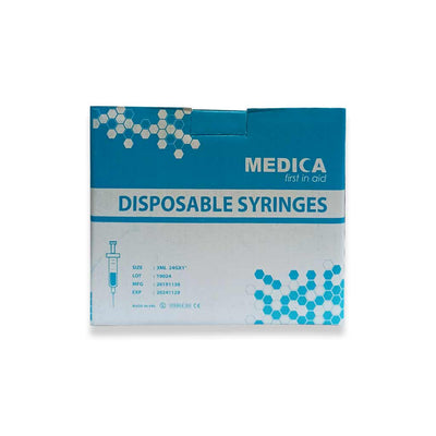 Medica Syringe W/Needle 3ml 24G 100's