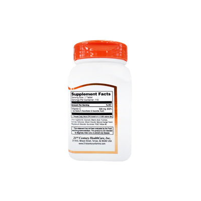 21St Century  Vitamin C 500 Chewable Tablet 110S