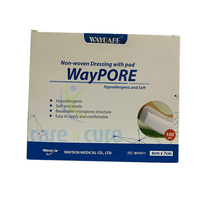 Waycare Adh With Absorbent Pad 6 X 7 cm 100S