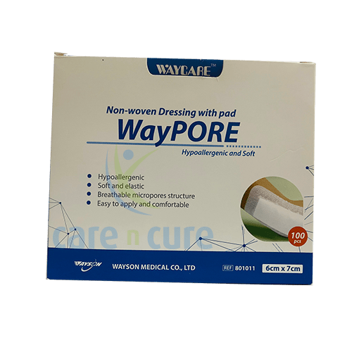 Waycare Adh With Absorbent Pad 6 X 7 cm 100S
