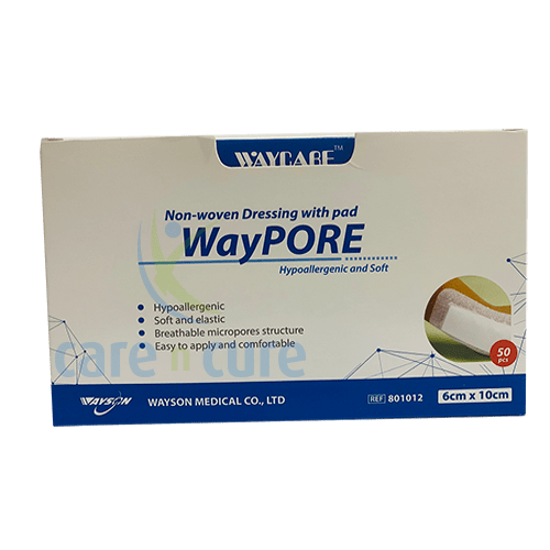Waycare Adh With Absorbent Pad 6X 10 cm 50S