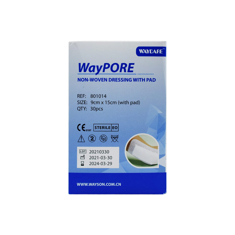 Waycare Adh With Absorbent Pads 9 X 15 Cm 30&