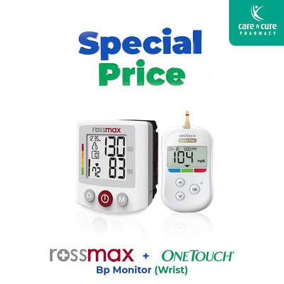 One Touch + Rossmax Bp Monitor (Wrist) Offer