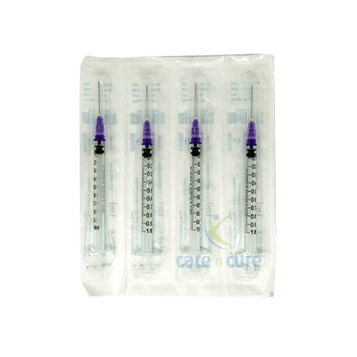 Medica Syringe W/Needle 1 ml 24G 100's