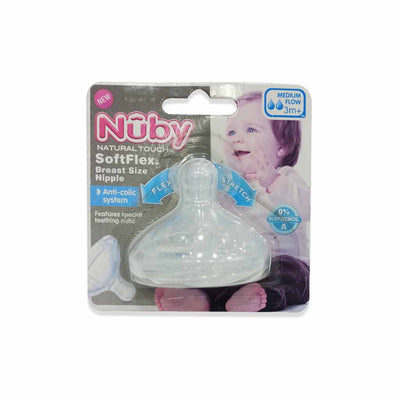 Nuby Nt. Breast Size Nipple Medium Flow 67621