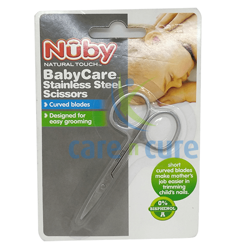Nuby Curved Stainless Steel Scissors 67999