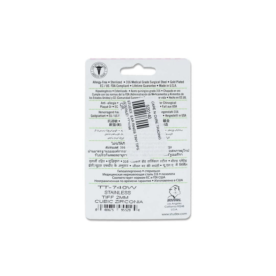 Studex Ear Rings Tiny Tips(Sterile) Tt740W Studex Ear Rings Tiny Tips(Sterile) Tt740W