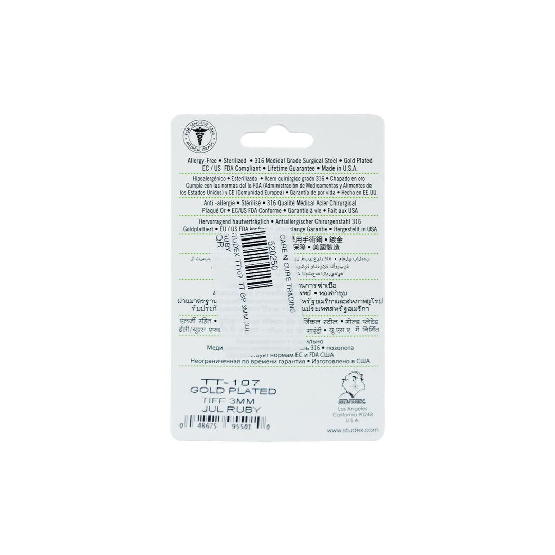 Studex Tt107 Tt Gp 3mm Jul Ruby Studex Tt107 Tt Gp 3mm Jul Ruby
