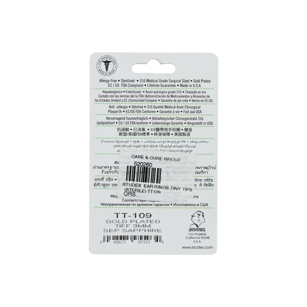 Studex Tt109 Tt Gp 3mm Sep Sapphire
