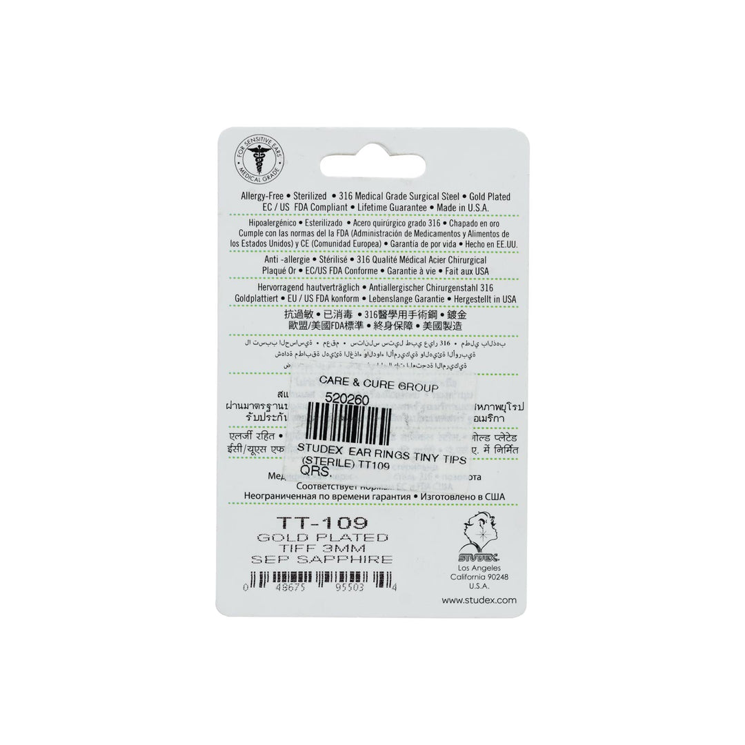Studex Tt109 Tt Gp 3mm Sep Sapphire