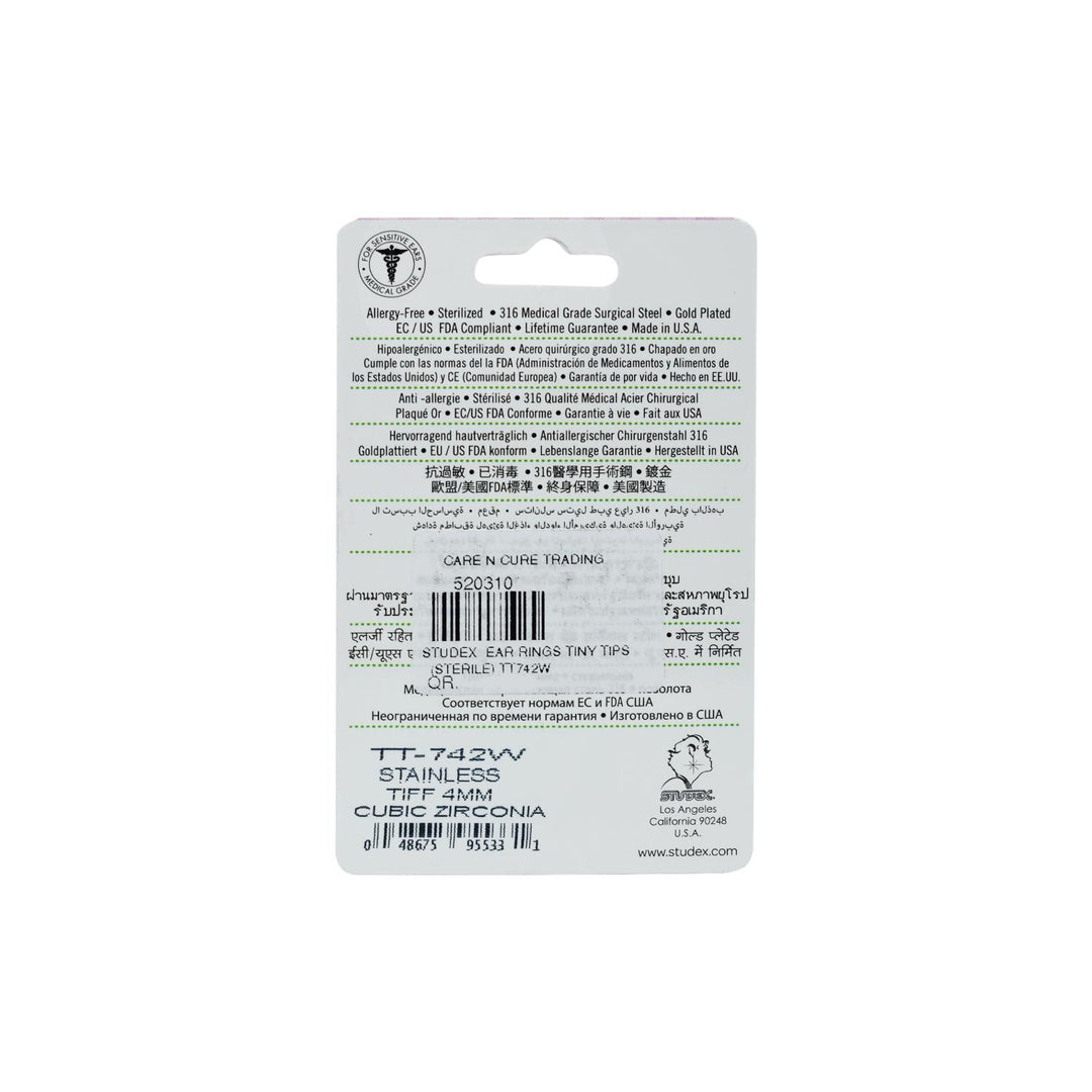 Studex Ear Rings Tiny Tips (Sterile) Tt742W Studex Ear Rings Tiny Tips (Sterile) Tt742W