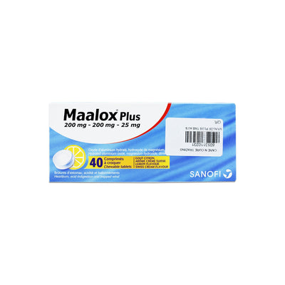 Maalox Plus Tablets 40S