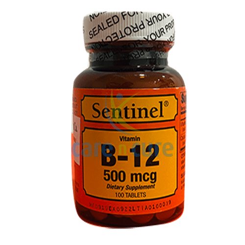 Sentinel Vitamin B-12 500Mcg (100 Tablets)
