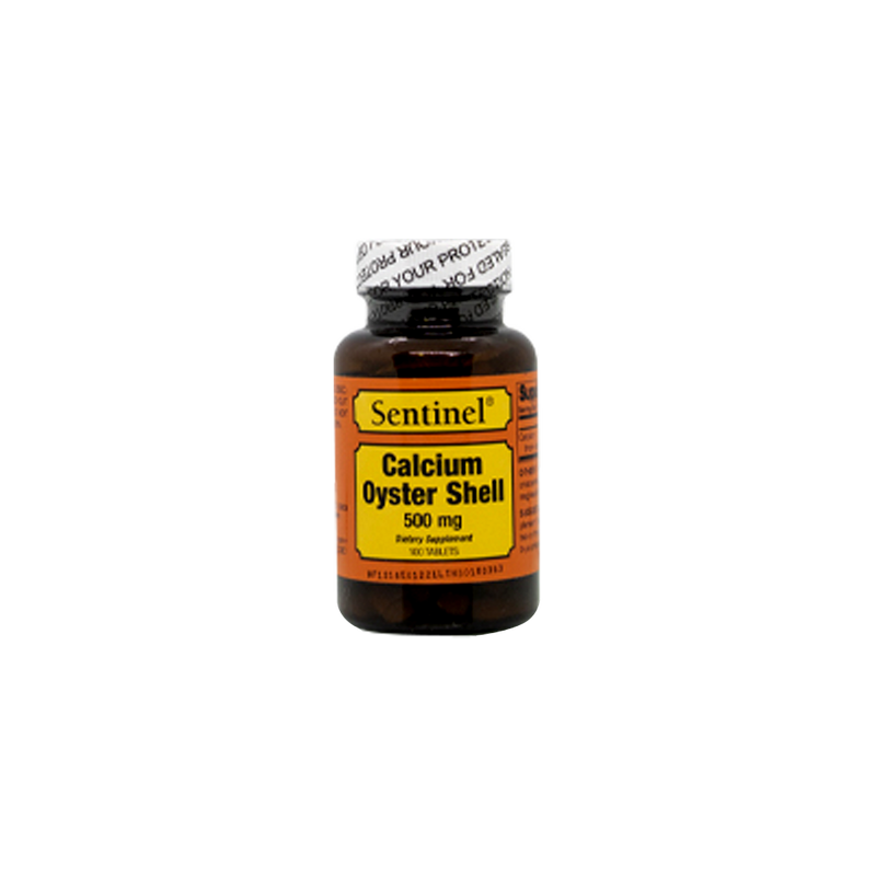 Sentinel Oyster Shell Calcium 500mg Tablets 100&