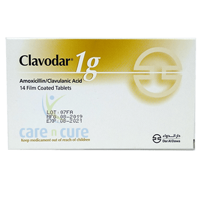 Clavodar 1G Tablets 14's (Original Prescription Is Mandatory Upon Delivery)