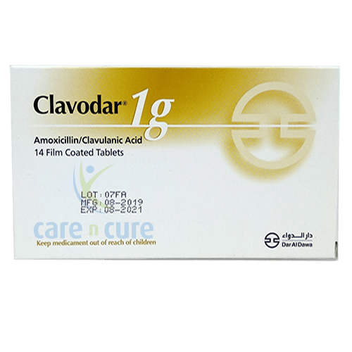 Clavodar 1G Tablets 14&