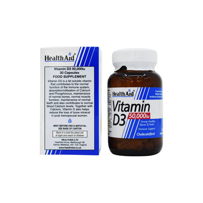 Health Aid Vitamin D3 50000iu 30 Capsules