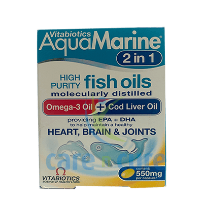 Aqua Marine 2 In 1 550mg Cap 60S