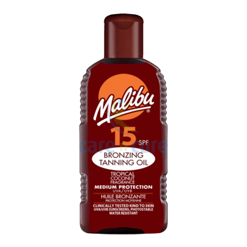 Buy Malibu 15Spf Bronzing Tanning Oil 200ml Online at Best prices in