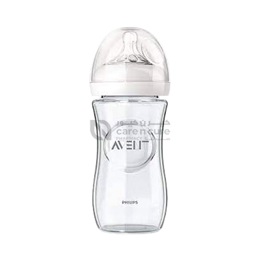 Philips Avent Natural 2.0 Botl Glass 240ml-Scf053/17