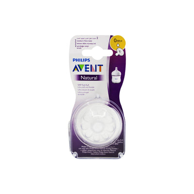 Philips Avent Natural 2.0 Feeding Teats 0 M X2'S