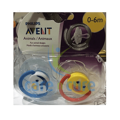 Philips Avent Soother Sil 0-6M Animal 4433
