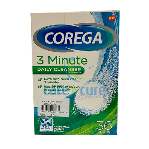 Corega Full Dentures Tablets 36 Pieces
