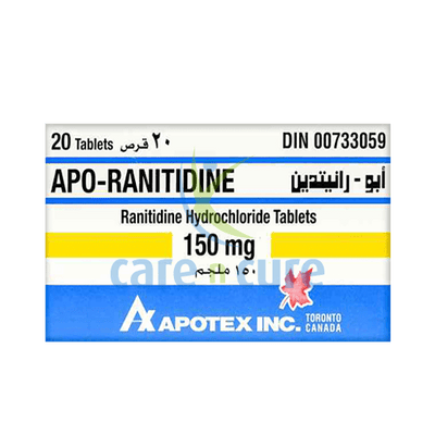 Apo-Ranitidine 150mg Tablets 20's