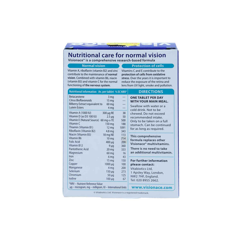 Vitabiotics Visionace Tab 30'S