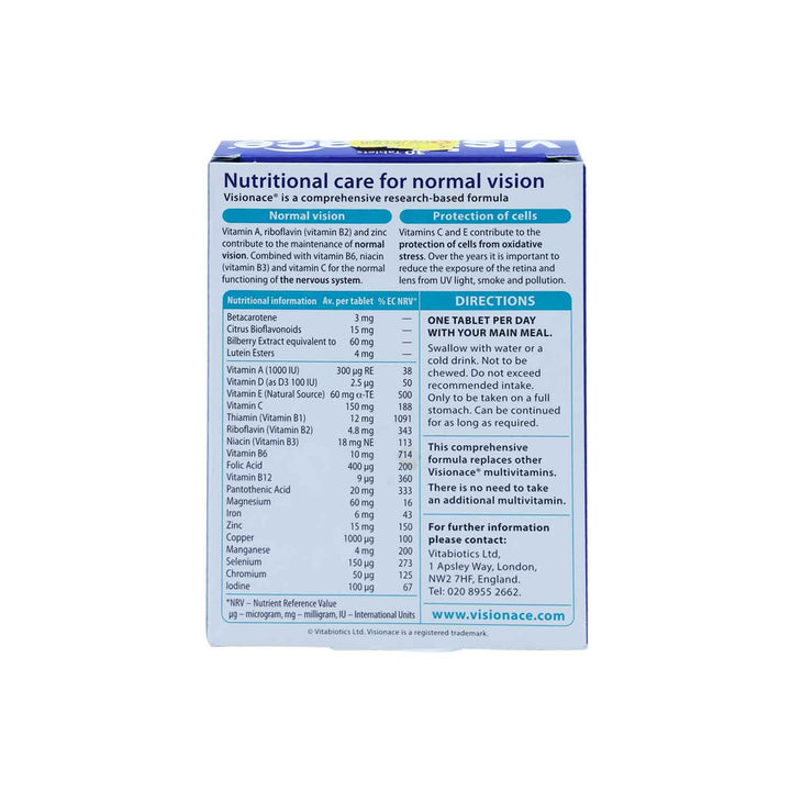 Vitabiotics Visionace Tab 30'S