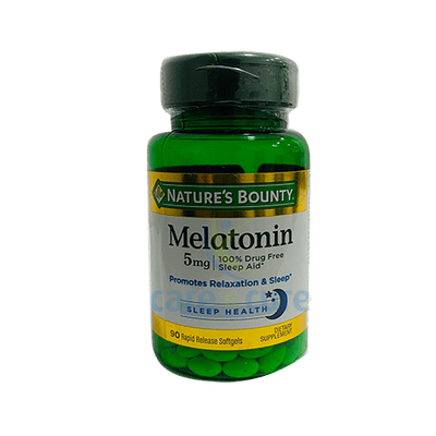 Nature's Bounty Melatonin 5mg Soft Gels 90S