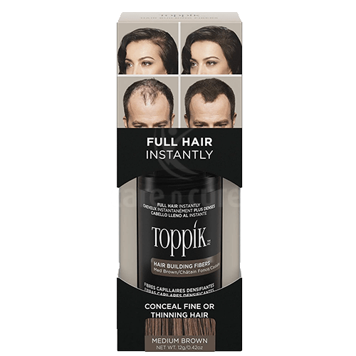 Toppik Hair Building Fiber 12gm -Medium Brown