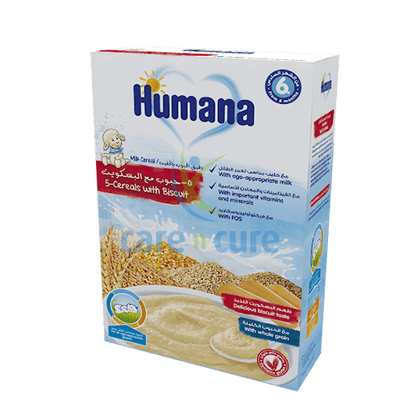 Humana Milk Cereal 5 Cer With Biscut 200gm Hm152