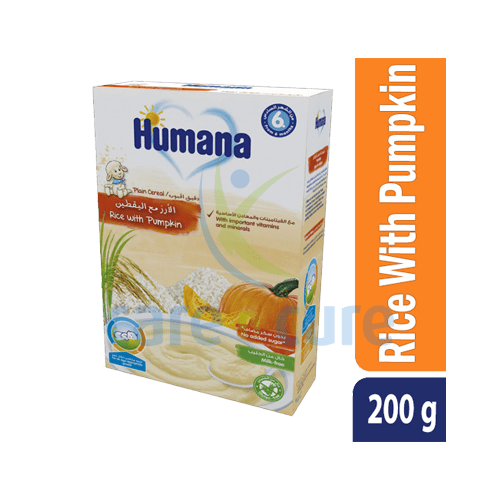 Humana Plain Cereal Rice With Pumpkin 200 gm Hm153