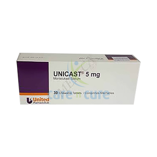 Unicast 5mg Chew Tablets 30&