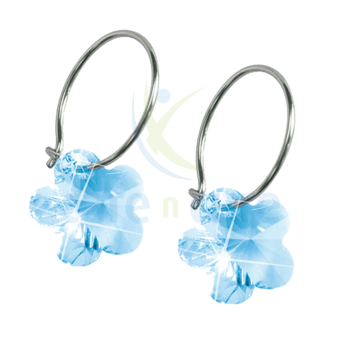 Blomdahl Cj Nt Ring 14mm Flower 12mm Aquamrn 15-1257-05 [C]