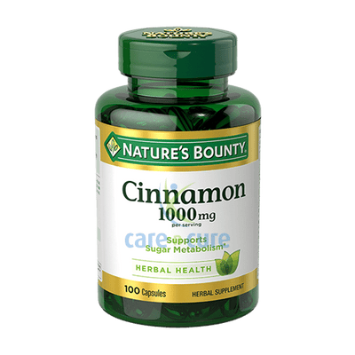 Nature's Bounty Cinnamon 1000mg Tablets 100's