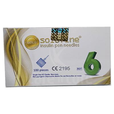 Solofine Insulin Pen Needle 31G 6mm 100's