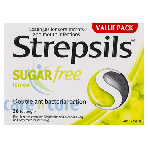Strepsils Lemon Sugar Free Loz 36S