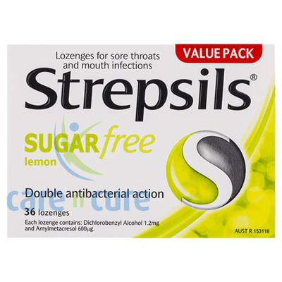 Strepsils Lemon Sugar Free Loz 36S