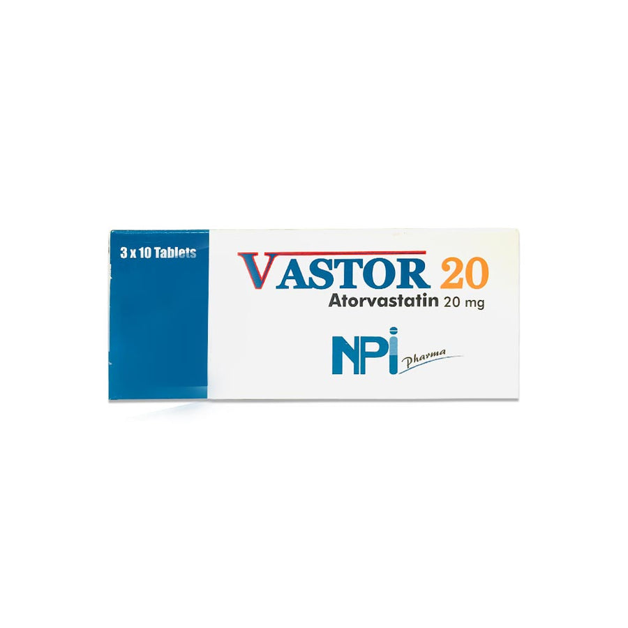 Vastor 20mg Tablets 30's