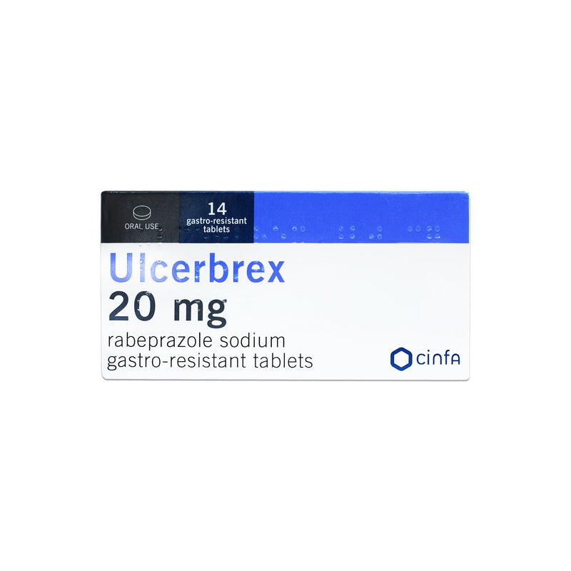Ulcerbrex 20mg Tablets 14S