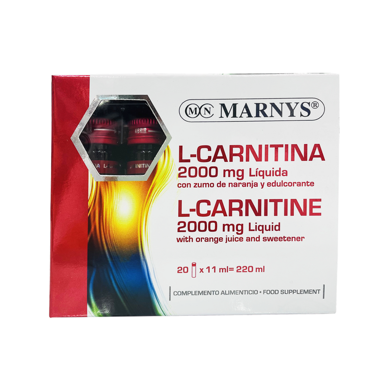Marnys L-Carnitine 2000 mg Liquid 11ml Vial 20 Vials