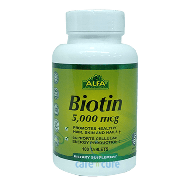 Alfa Biotin 5000 Mcg Tablets 100's