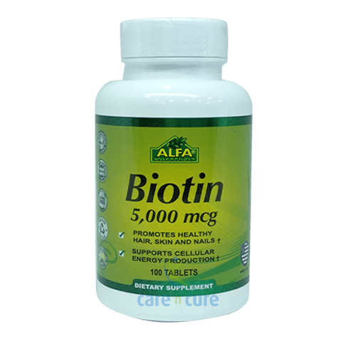 Alfa Biotin 5000 Mcg Tablets 100&