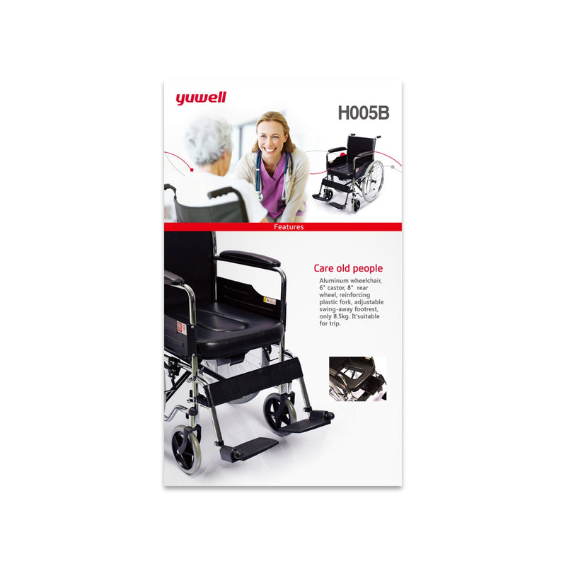 Yuwell Commode Wheel Chair H005B