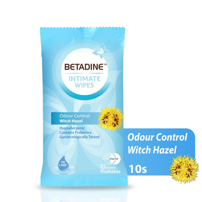 Betadine Intimate Wipes Hazel 10's
