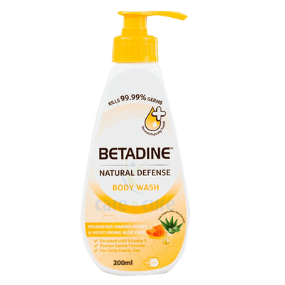 Betadine Natural Defense  Body Wash  Manuka Honey 200ml